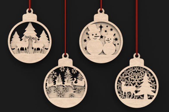 Download Laser Cut Christmas Baubles Svg Files - Premium Resources