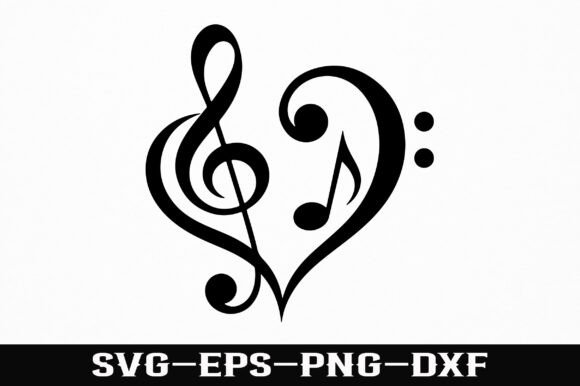 Download Love Music Notes SVG Design - Premium Resources