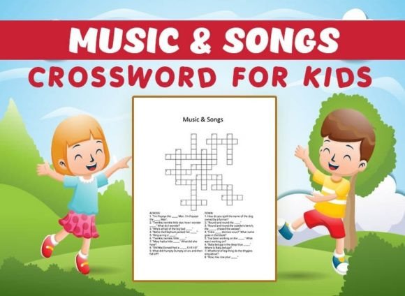 Download Music &amp; Songs Crossword Puzzle for Kids - Music Collection