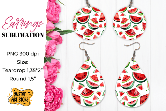Download Summer Earrings. Watermelon Earrings Sub - Sub Collection
