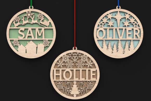 Download Laser Cut Personalized Christmas Baubles - Premium Resources
