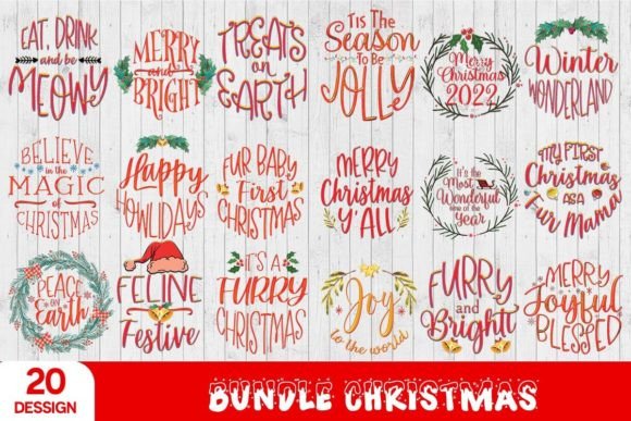 Download Christmas Ornaments Sublimation Bundle - Sub Collection
