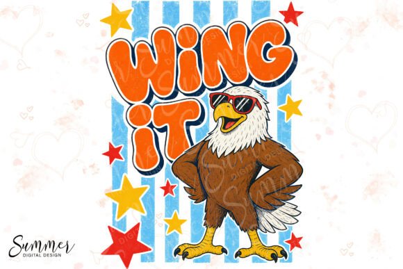 Download Wing It Eagle Retro Funny Animal Pun Sub - Sub Collection