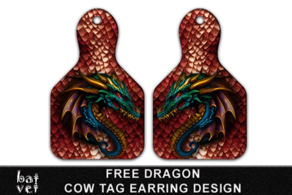 Download Dragon Cow Tag Print Design Sublimation - Sub Collection