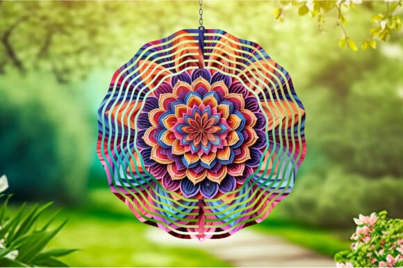 Download 3d Mandala Wind Spinner Sublimation - Sub Collection