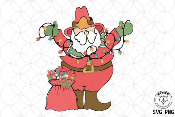 Download Santa Cowboy Christmas SVG Sublimation - Sub Collection