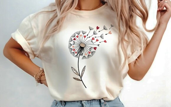 Download Valentine Dandelion Sublimation PNG - Sub Collection