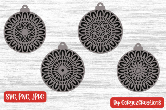 Download Layered Christmas Baubles SVG Cut Files - Layered christmas baubles Collection