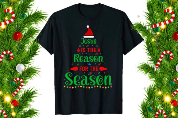 Download Christmas T-shirt Design Jesus is - Premium Resources