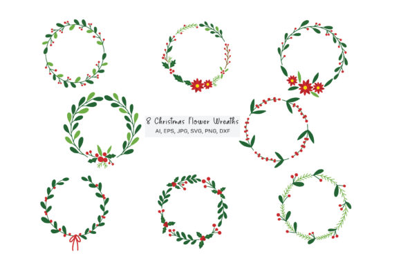 Download 8 Holly Wreath Svg, Christmas Wreath Svg - Holly wreath svg Collection